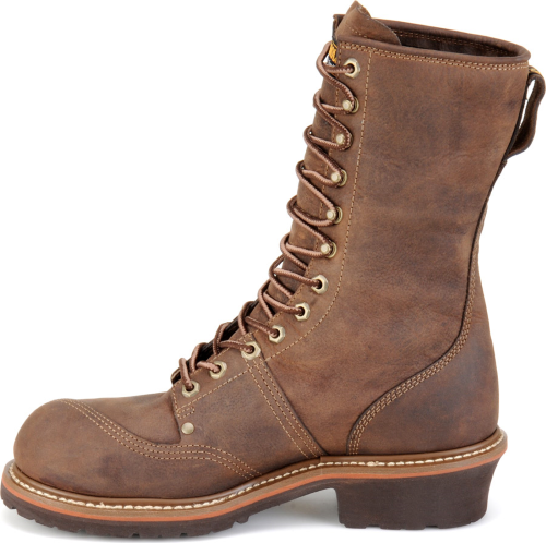 Carolina Men's Linesman 10" Comp Toe WP Work Boot - Brown - CA1904 - Image 4
