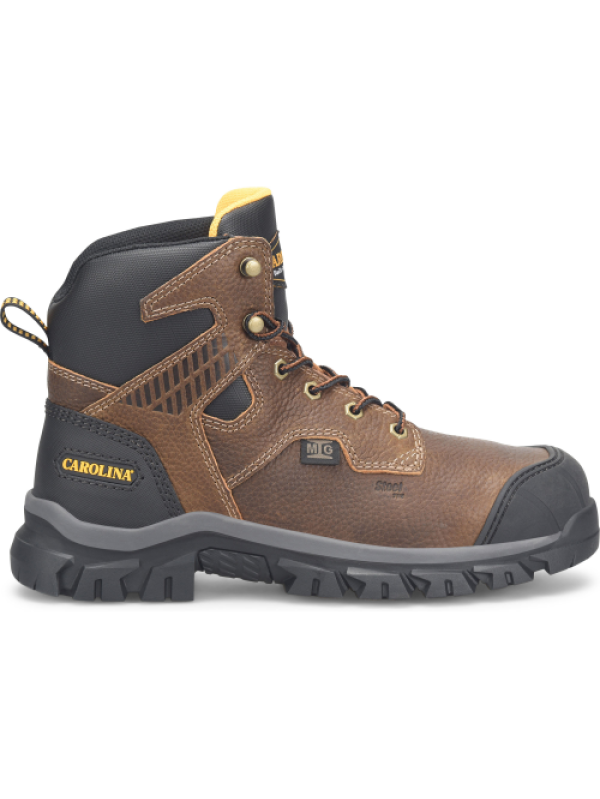 Carolina Men's Falcon 6" Steel Toe WP Metguard Work Boot -Brown- CA3591
