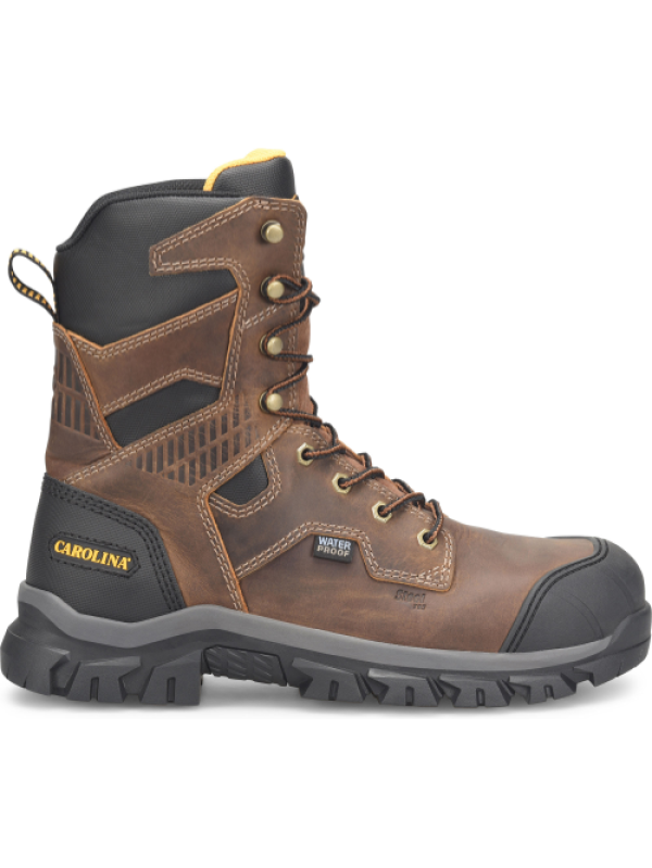 Carolina Men's Falcon 8" Steel Toe WP Slip Resist Work Boot -Brown- CA3592