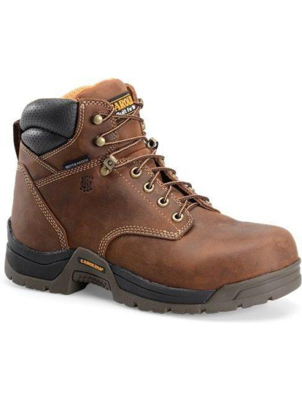 Carolina Men's Bruno Lo 6" Soft Toe WP Work Boot - Brown - CA5020