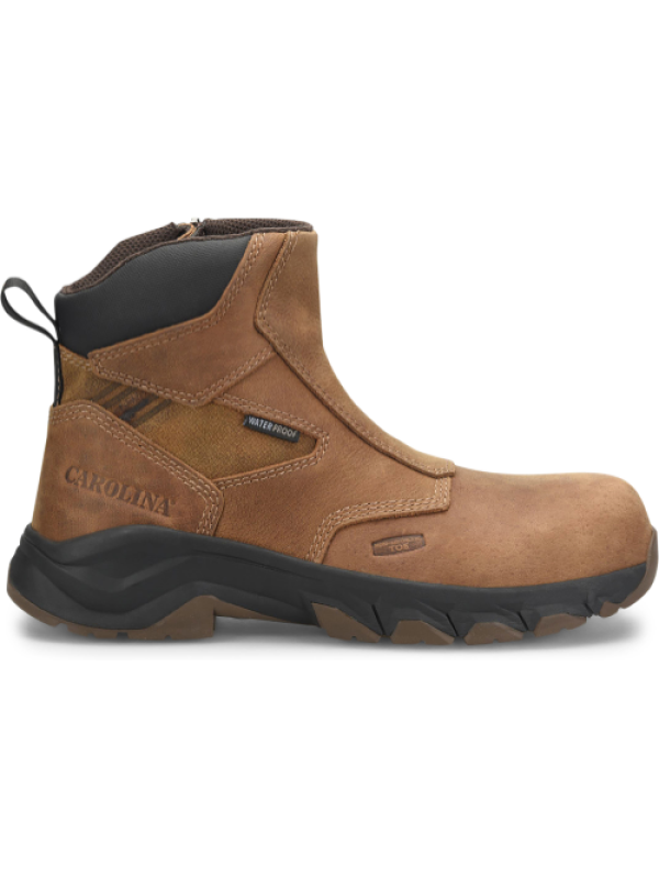 Carolina Men's Subframe 6" WP Side Zip Comp Toe Work Boot -Brown- CA5550