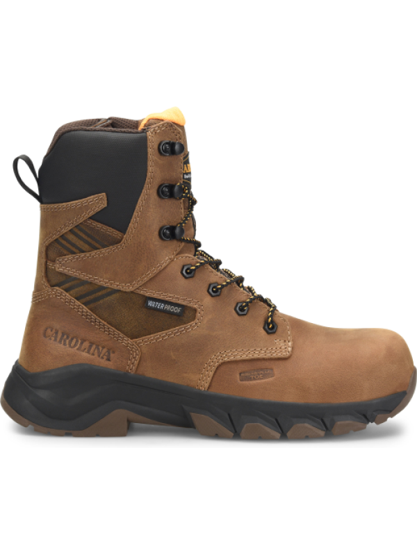 Carolina Men's Subframe 8" WP Side Zip Comp Toe Work Boot -Brown- CA5552