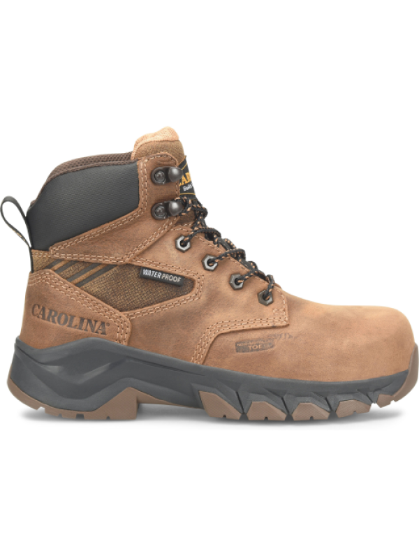 Carolina Women's Sage 6" Comp Toe WP Slip Resist Work Boot -Brown- CA5679