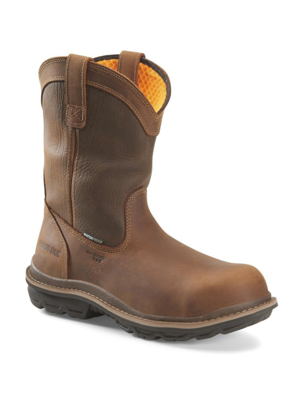 Carolina Men's Mandrel 10" Comp Toe WP Wellington Work Boot- Brown - CA6558