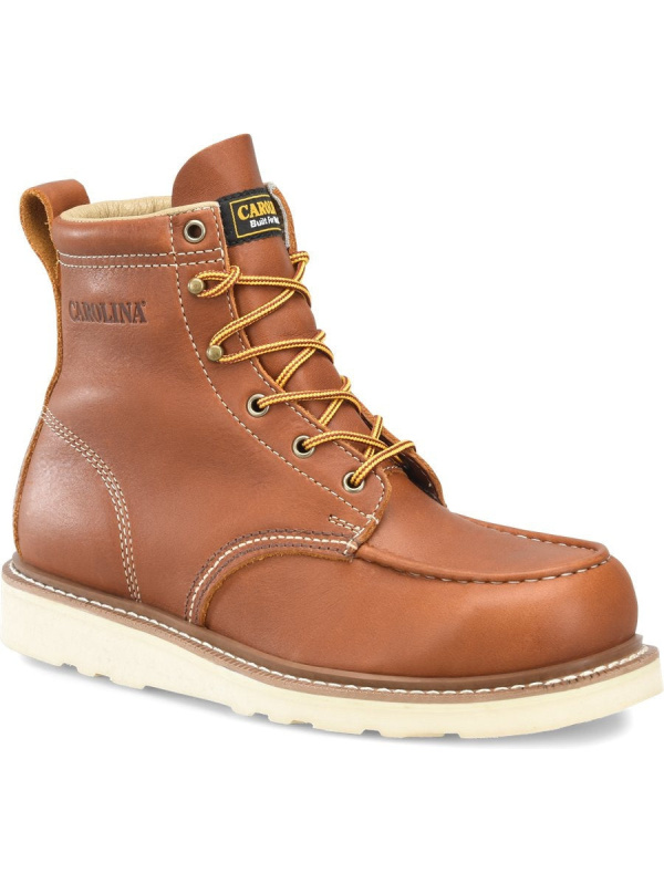Carolina Men's Amp Mx 6" Wedge ST Causal Work Boot Brown- CA7563
