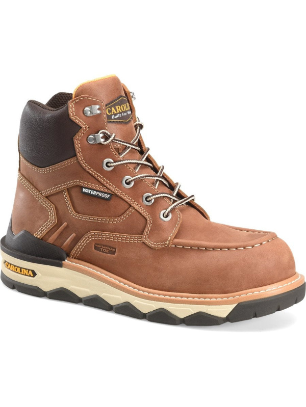 Carolina Men's Guardian 6" WP Comp Toe Wedge Work Boot - Brown - CA7834