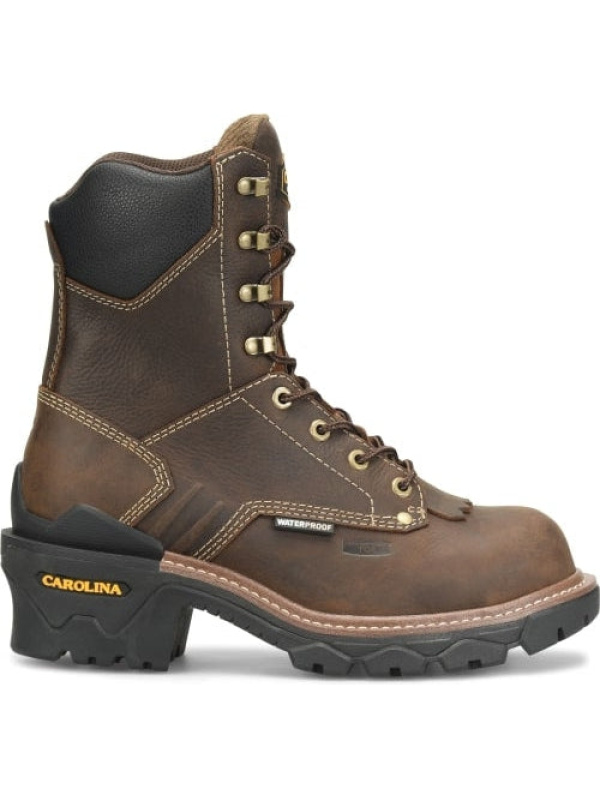 Carolina Men's Cardinal 8" Comp Toe WP Slip Resist Work Boot -Brown- CA7837