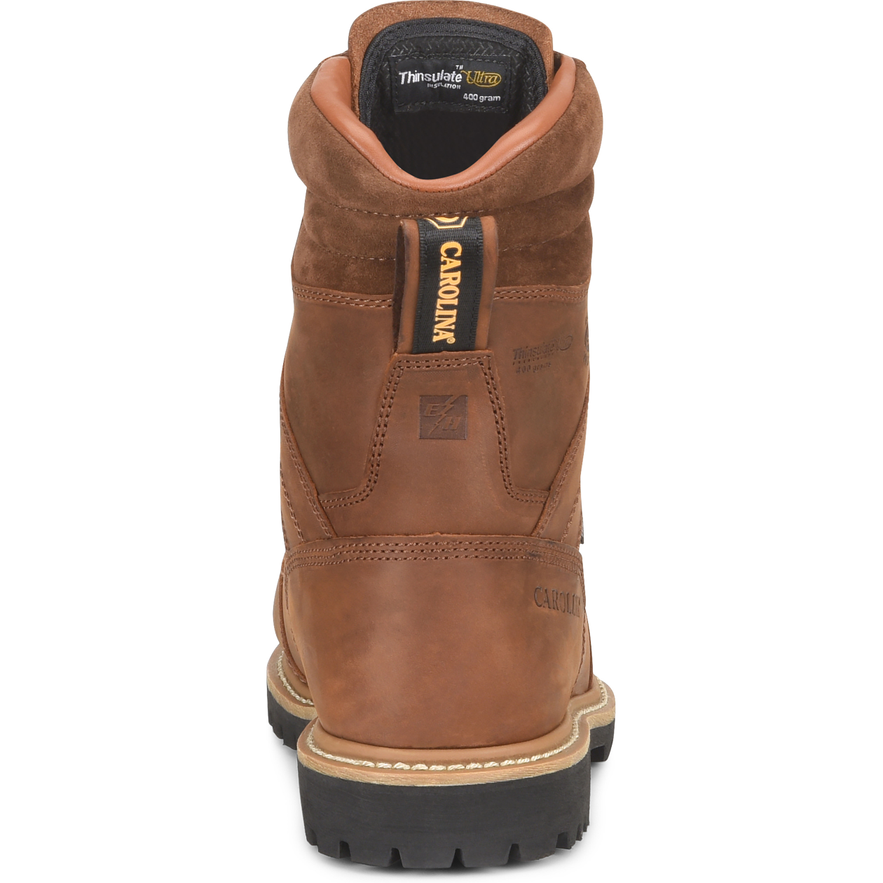 Carolina Men's Metpro Crazy Hardrock 8" Comp Toe WP Work Boot -Brown- CA7921 - Image 5