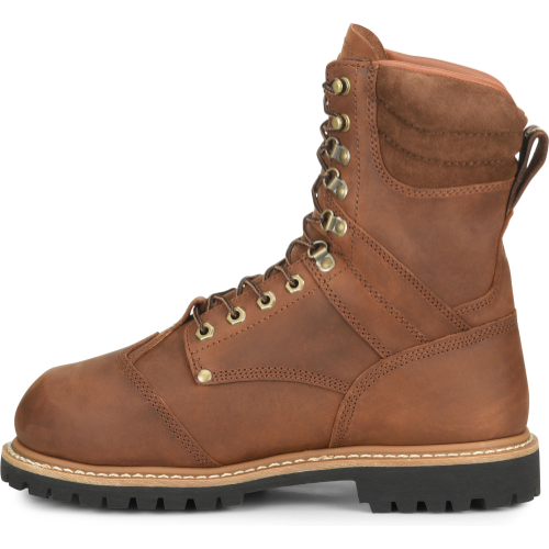 Carolina Men's Metpro Crazy Hardrock 8" Comp Toe WP Work Boot -Brown- CA7921 - Image 3