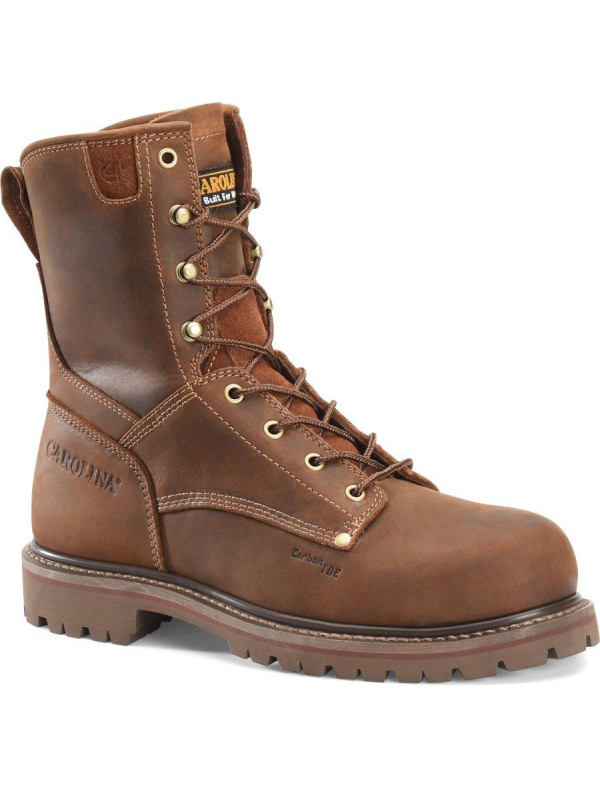 Carolina Men's 8" Comp Toe Unlined Work Boot - Brown - CA8628