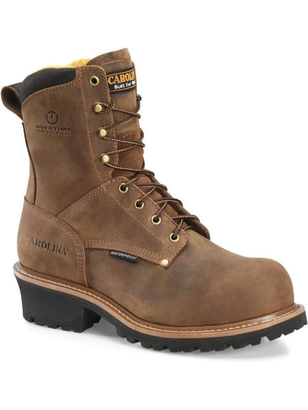 Carolina Men's Poplar 8" Soft Toe Waterproof Work Boot - Brown - CA9052