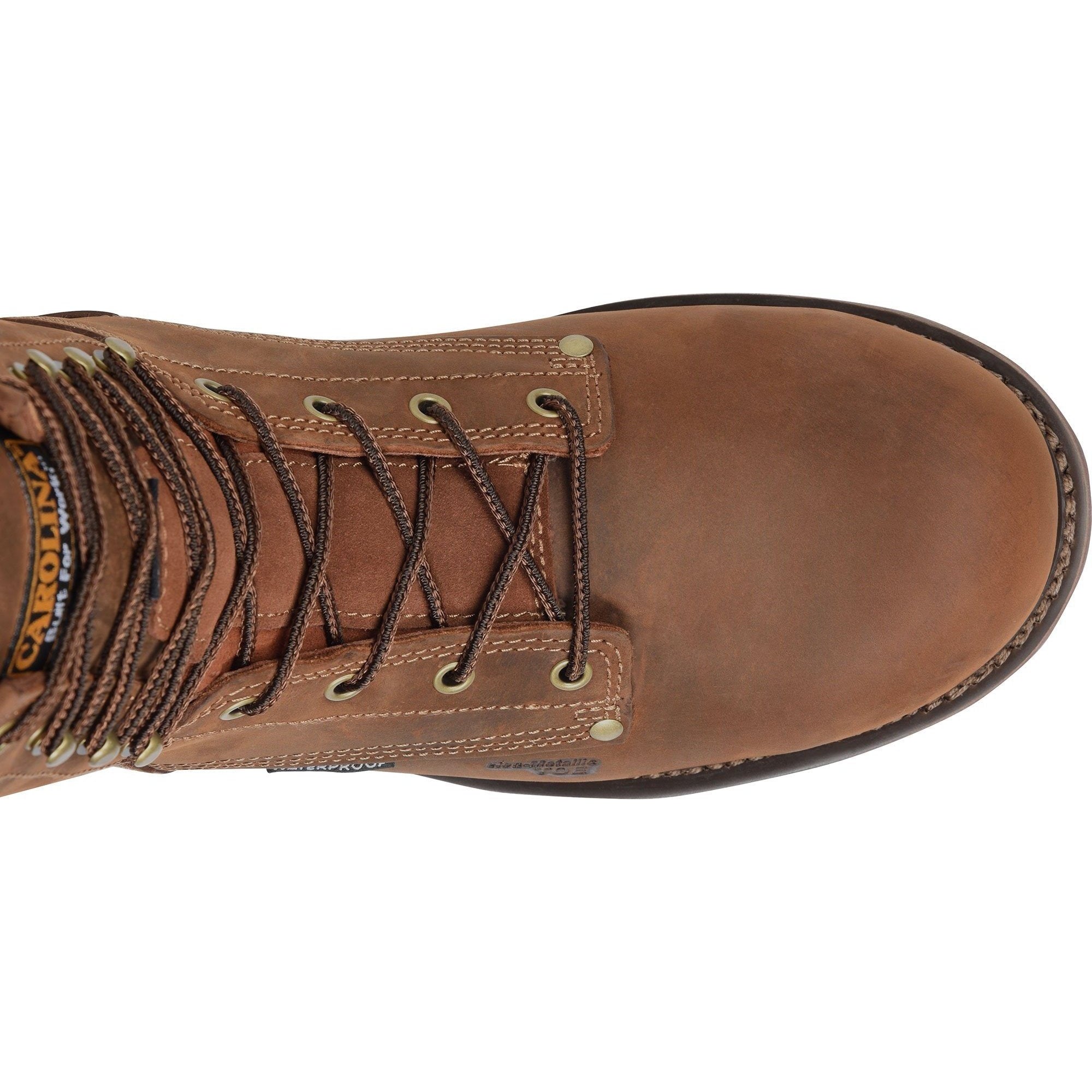 Carolina Men's 28 Series 8" Comp Toe WP Ins Work Boot - Brown- CA9528 - Image 6