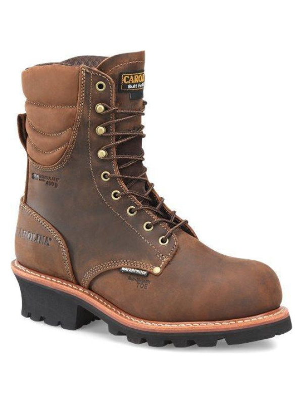 Carolina Men's Hemlock 9" Comp Toe WP 400G Logger Work Boot - CA9834