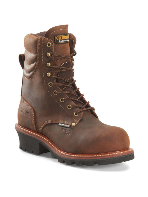 Carolina Men's Hemlock Composite Toe Logger Work Boot - Brown - CA9854