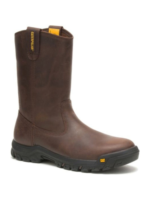 Cat Men's Drawber Pull On Soft Toe Work Boot -Summer Brown- P51034