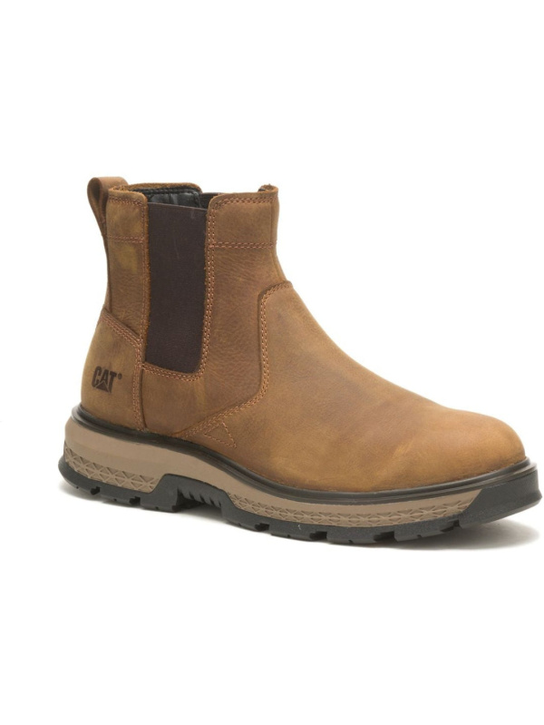 CAT Men's Exposition Soft Toe Chelsea Work Boot - Pyramid - P51060