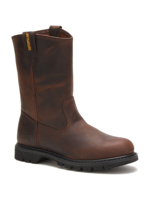 CAT Men's Revolver Soft toe Work Boot - Brown - P72191