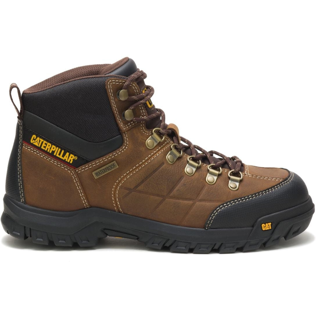 CAT Men's Threshold Waterproof Work Boot - Real Brown - P74128 - Image 2