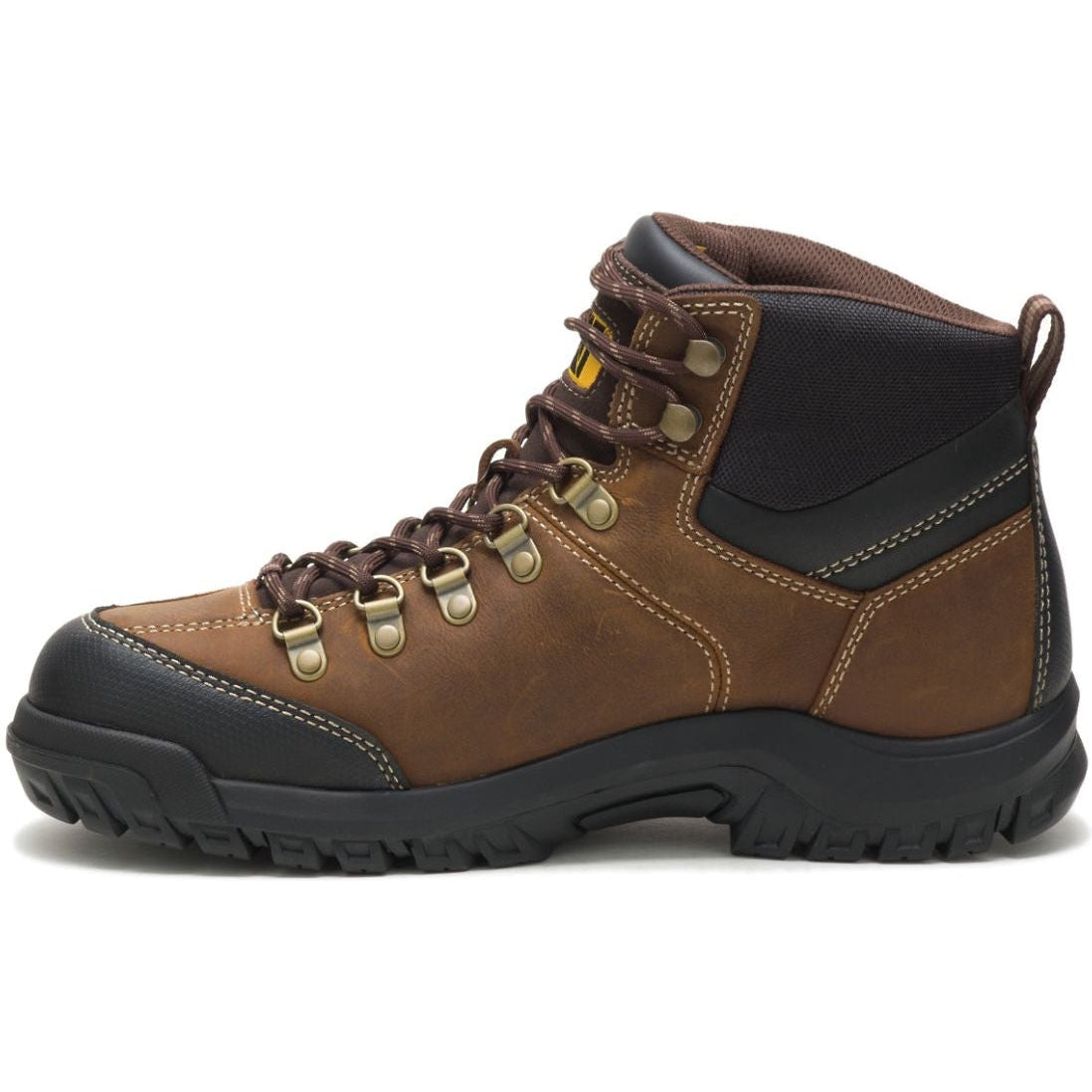 CAT Men's Threshold Waterproof Work Boot - Real Brown - P74128 - Image 3