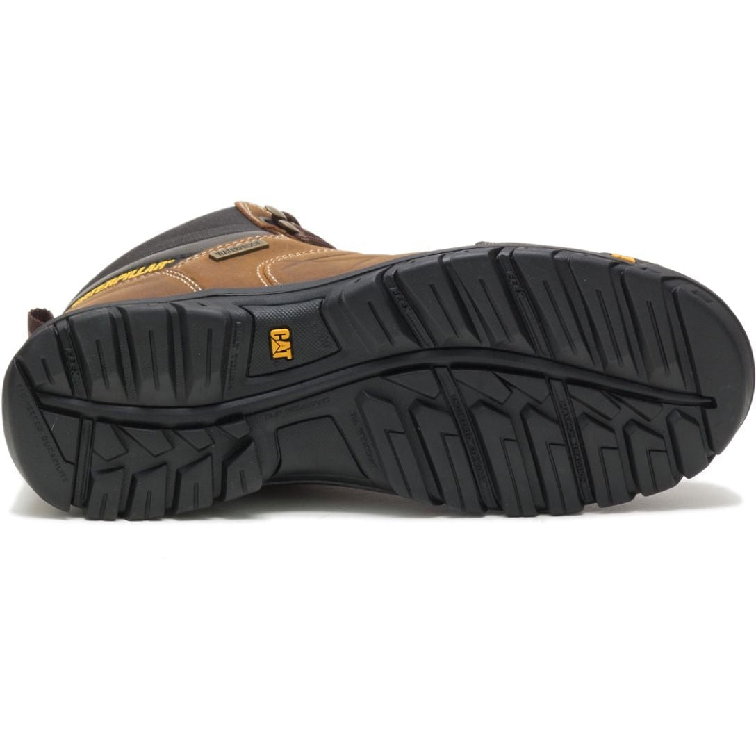 CAT Men's Threshold Waterproof Work Boot - Real Brown - P74128 - Image 6