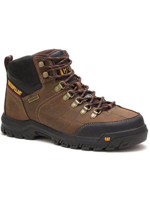 CAT Men's Threshold Steel Toe WP SR Work Boot - Brown - P90935