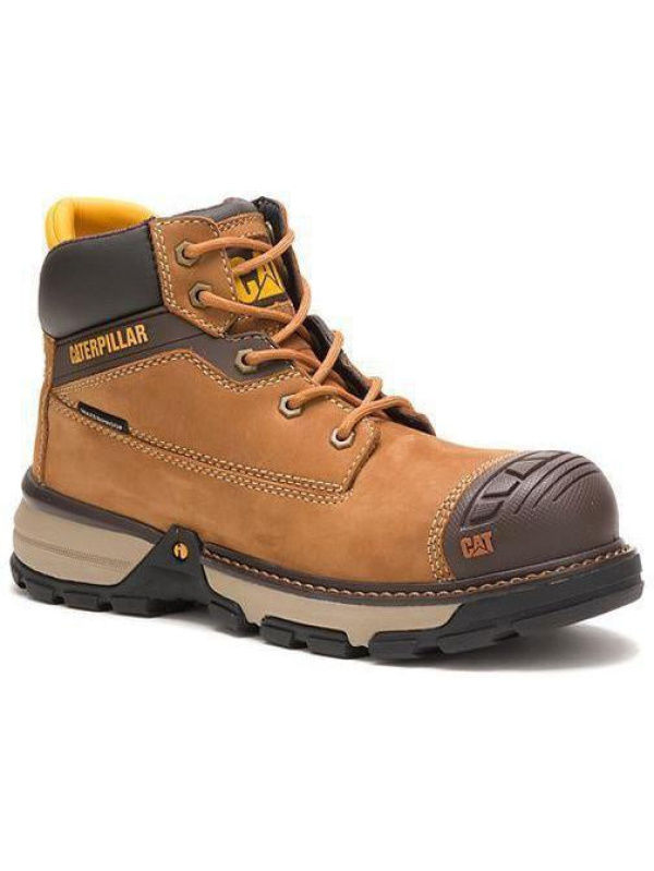 CAT Women's Excavator Superlite Nano Toe WP Work Boot - Brown - P91199