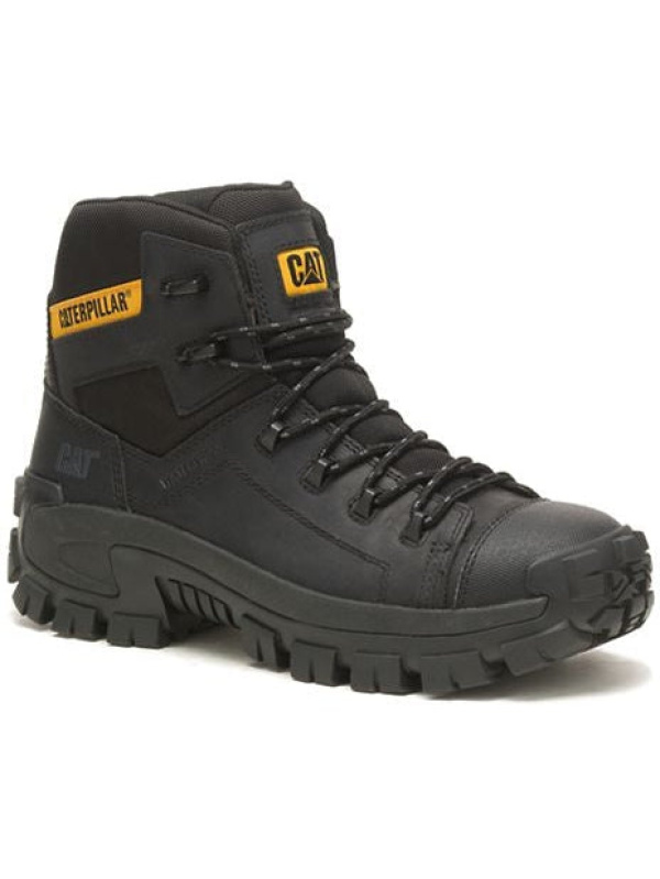 CAT Men's Invader Comp Toe Waterproof Hiker Work Boot -Black- P91542