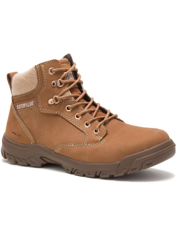 CAT Women's Tess Steel Toe Work Boot - Sundance - P91009