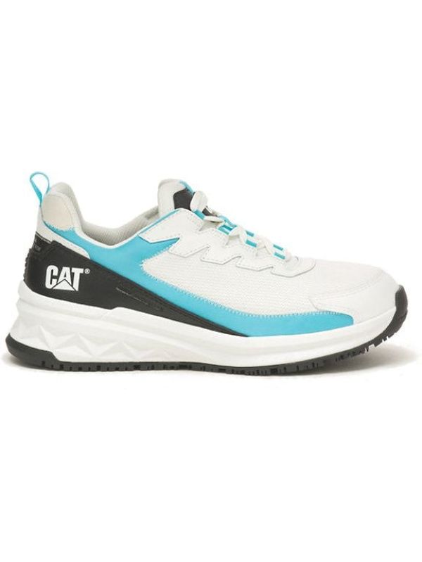 CAT Women's Streamline Runner CCT Original Work Shoe - White/Blue - P91600