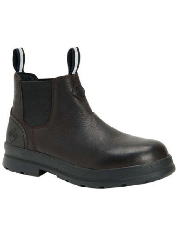 Muck Men's Chore Farm Leather Chelsea WP Work Boot - Black - CCLP-900