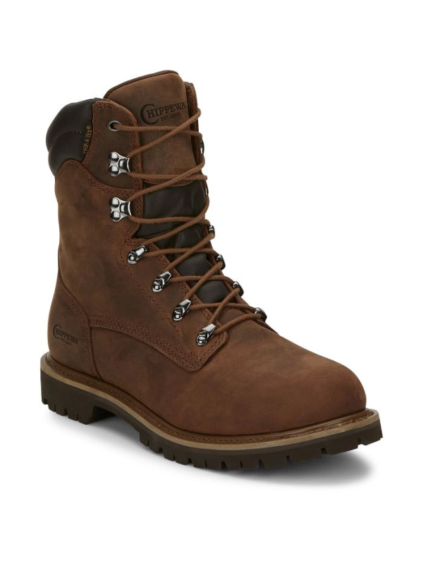 Chippewa Men's Birkhead 8" Soft Toe WP 400G Ins Lace-Up Work Boot - 55068