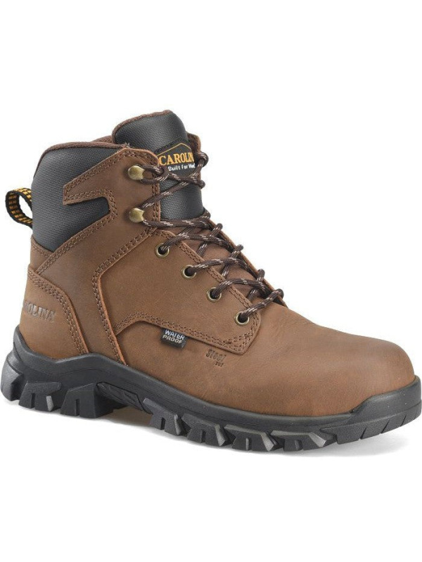 Carolina Men's Gruntz 6" Steel Toe Waterproof Work Boot -Brown- CA3593