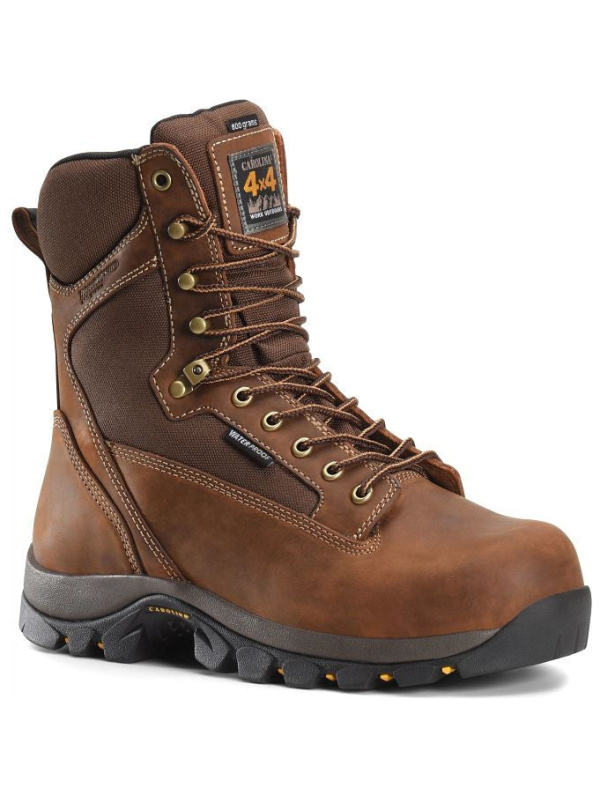 Carolina Men's Forrest 8" Soft Toe WP Insulated Work Boot -Brown- CA4015