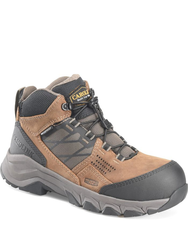 Carolina Men's Ironhide Comp Toe WP Slip Resist Hiker Work Boot -Tan- CA5553