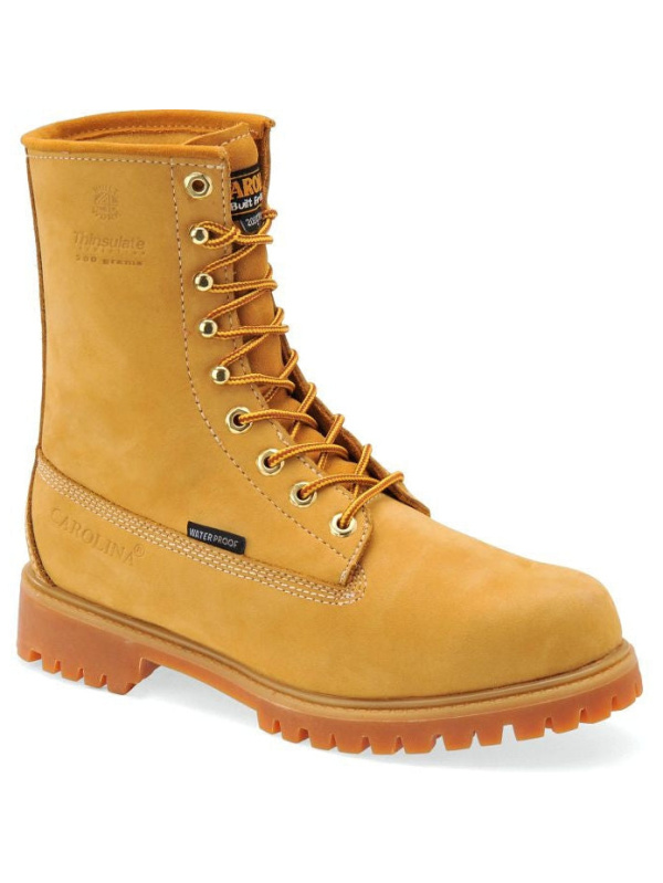 Carolina Men's Journeyman 8" Soft Toe WP Insulated Work Boot -Yellow- CA7145