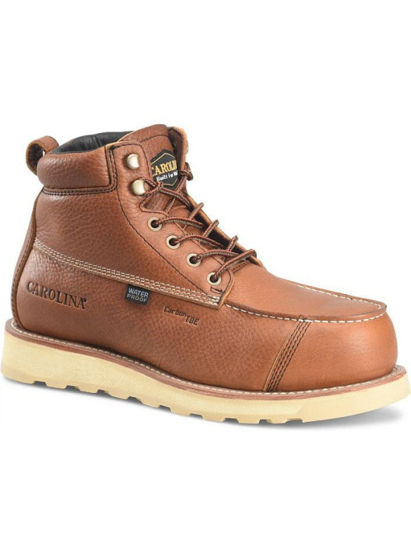 Carolina Men's Staple Gun 6" Carbon Comp Toe WP Work Boot -Tan- CA7570