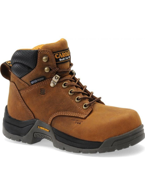 Carolina Women's Raleigh 6" Comp Toe WP Slip Resist Work Boot -Brown- CA1620