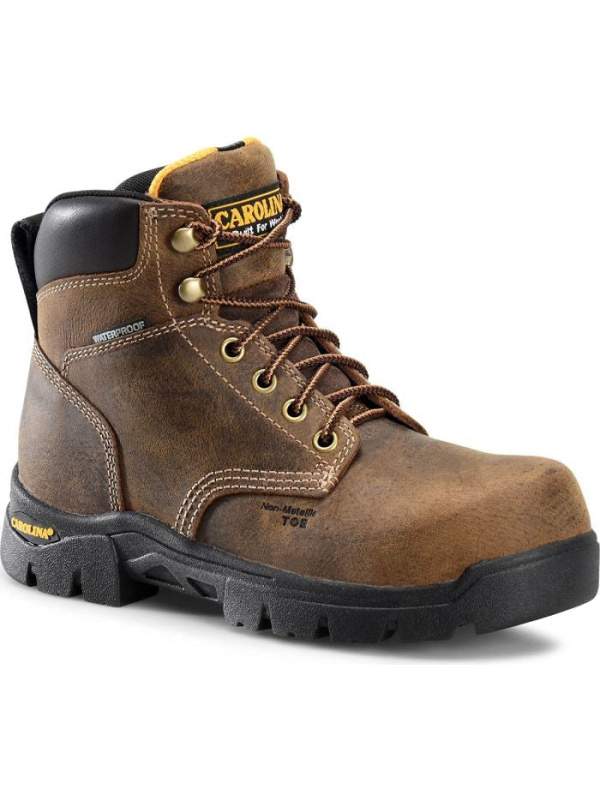Carolina Women's Circuit 6" Comp Toe WP Slip Resist Work Boot -Brown- CA1626