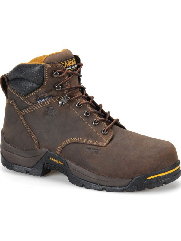 Carolina Men's Bruno Lo 6" Comp Toe WP Insulated Work Boot -Brown- CA5521