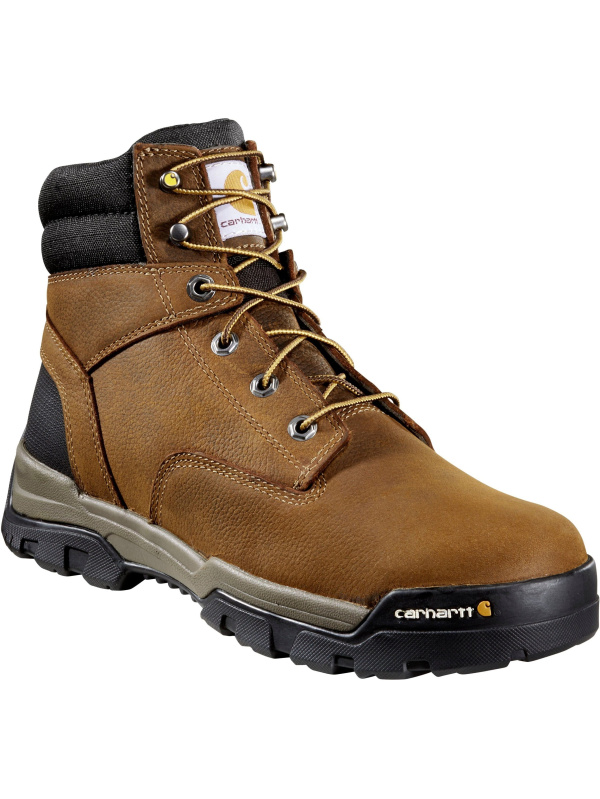 Carhartt Men's Ground Force 6" WP Comp Toe Work Boot - Brown - CME6347