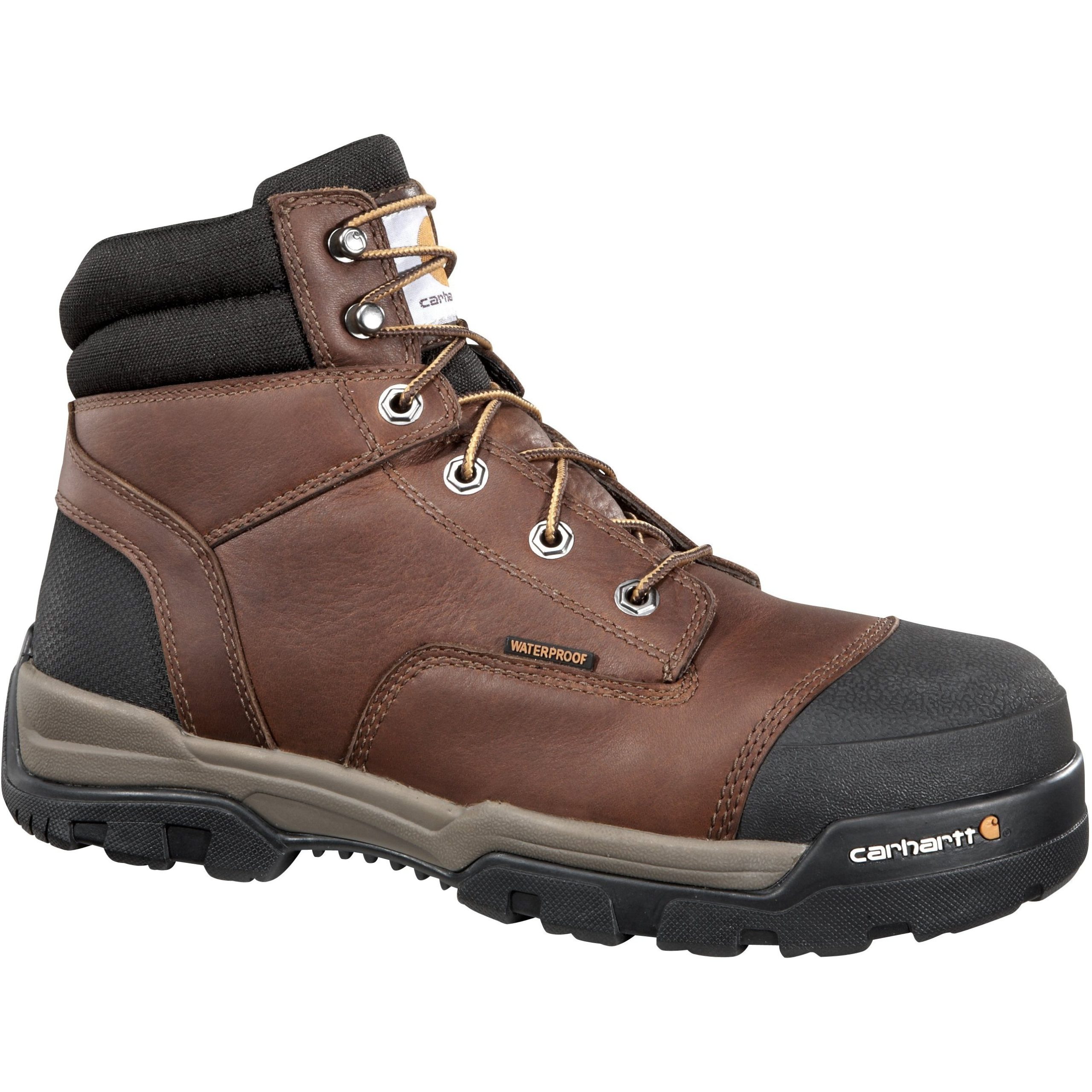 Carhartt Men's Ground Force 6" Comp Toe WP Work Boot - Brown - CME6355 - Image 2
