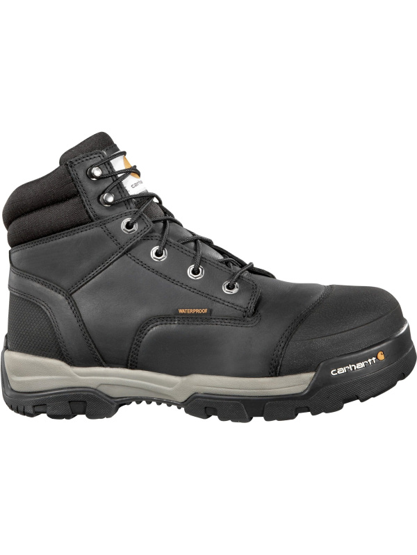 Carhartt Men's Ground Force 6" Comp Toe WP Work Boot - Black - CME6351