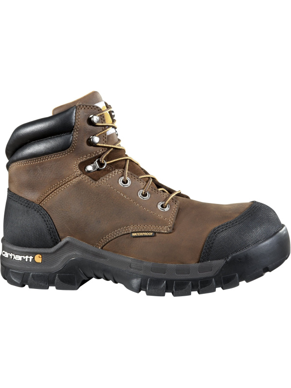 Carhartt Men's Rugged Flex 6" Comp Toe WP Work Boot - Brown - CMF6380