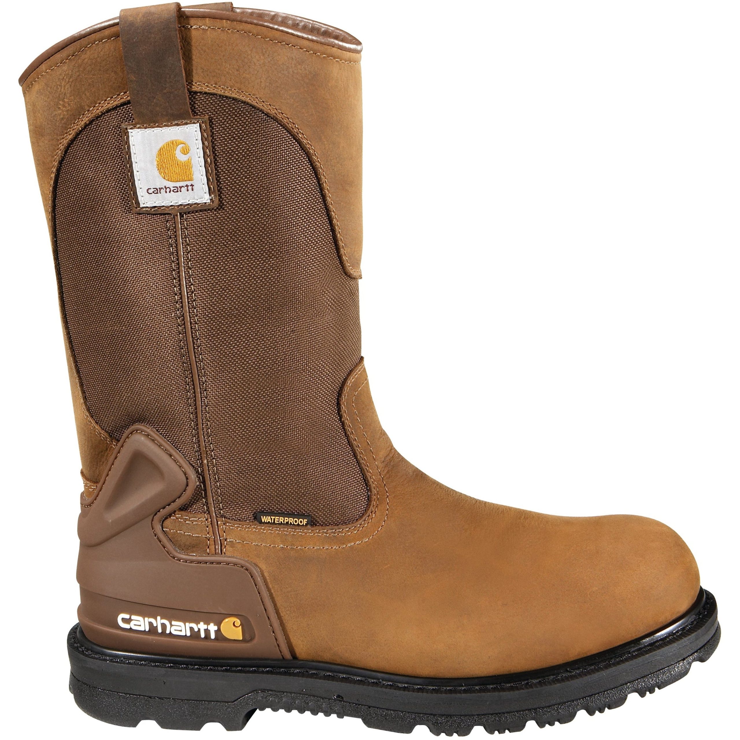 Carhartt Men's 11" Steel Toe WP Wellington Work Boot - Brown - CMP1200 - Image 7