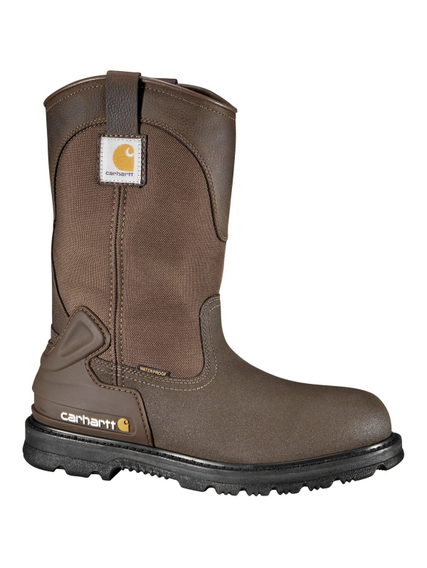 Carhartt Men's 11" Steel Toe WP Wellington Work Boot - Brown - CMP1270