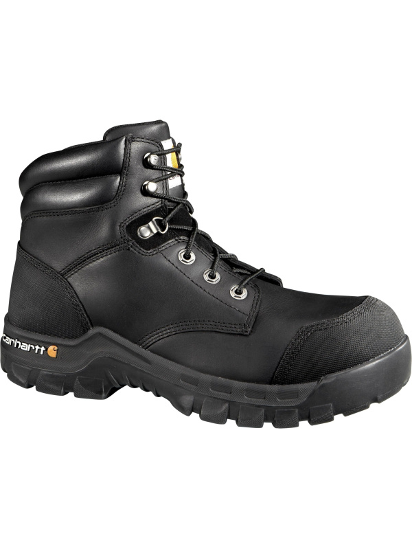 Carhartt Men's 6" Rugged Flex Comp Toe WP CSA Work Boot Black CMR6971