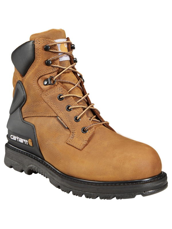 Carhartt Men's 6" Steel Toe Waterproof Work Boot - Brown - CMW6220