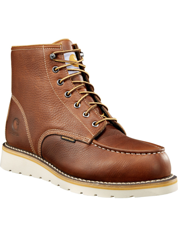 Carhartt Men's 6" Soft Toe Waterproof Wedge Work Boot - Tan - CMW6175