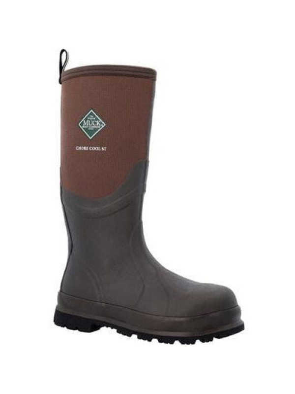 Muck Men's Chore Cool 16" Steel Toe WP Work Boot - Brown - CSCTSTL