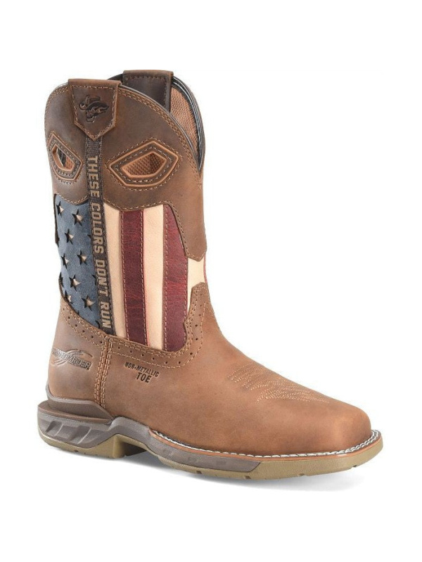 Double H Women's Fortress 10" CT Western Roper Work Boot -Brown- PH5014